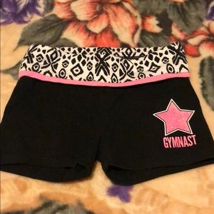 Excellent condition Justice gymnast bikers sz 10